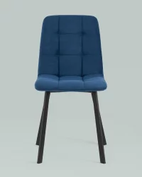 Стул Оливер Скуаре велюр Синий / Oliver Square